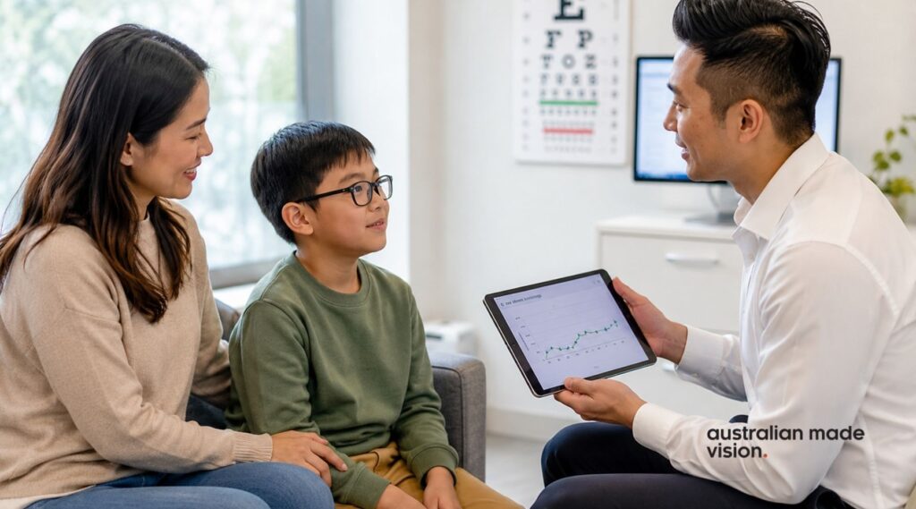 Child Myopia Management in Australia: Options and Monitoring
